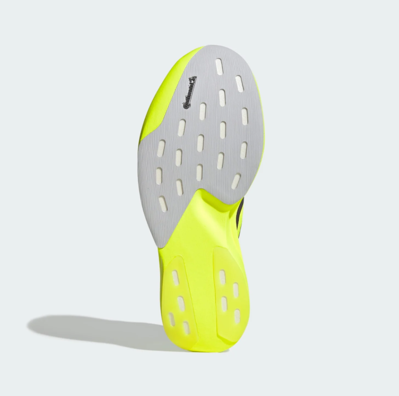 adidas Adizero Running Shoes – Neon Yellow with Dark Three-Stripes