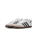 adidas Samba Sneakers – White and Black with Gum Sole