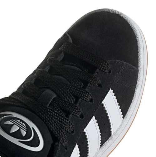 adidas Campus Sneakers – Black and White with Gum Outsole
