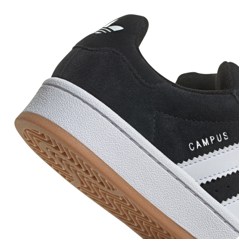 adidas Campus Sneakers – Black and White with Gum Outsole
