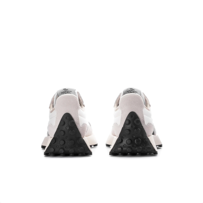 New Balance Sneakers – White and Light Gray with Black N Logo