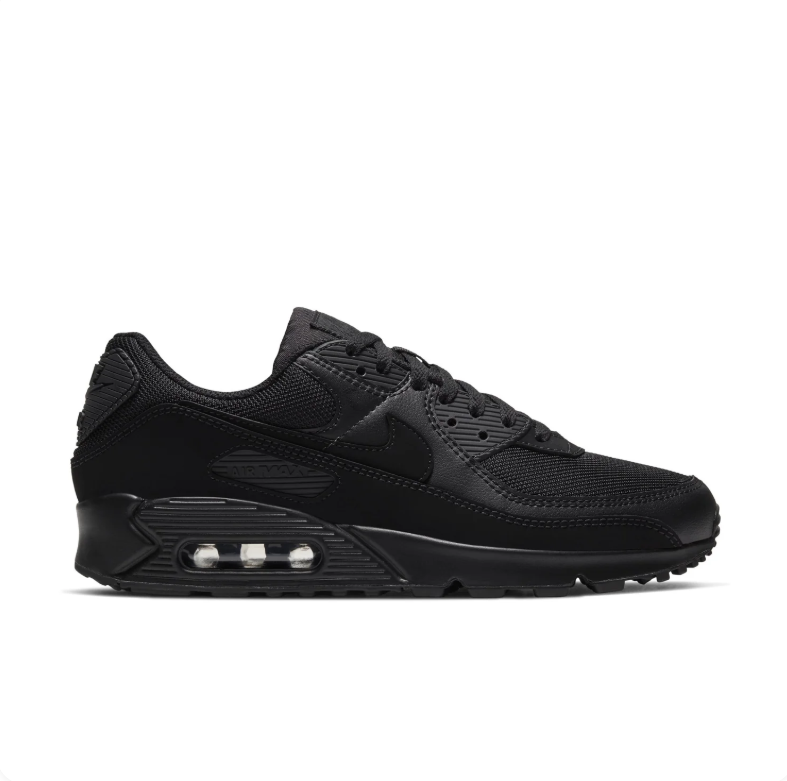 Nike Air Max 90 All-Black Low-Top Sneakers