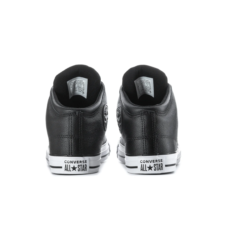 Converse All Star Black High-Top Sneakers with White Toe Cap