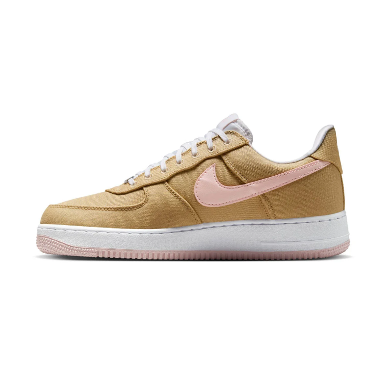 Nike Air Force 1 Low Tan and Pale Pink Sneakers