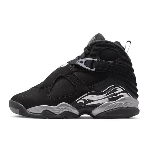 Air Jordan 8 Black and Grey High-Top Sneakers