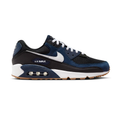 Nike Air Max 90 Black and Navy Sneakers with Gum-Colored Outsole