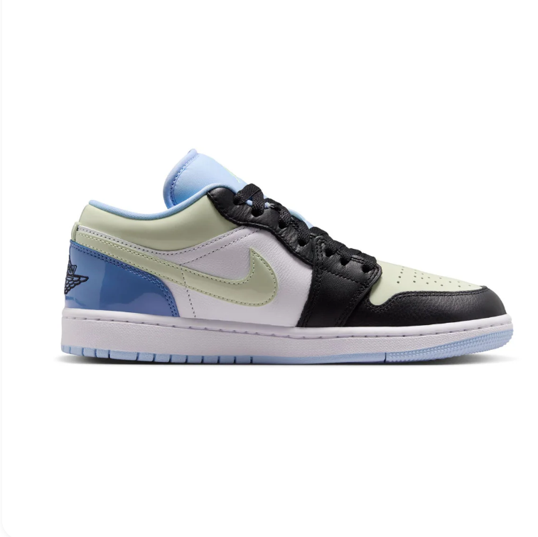 Air Jordan 1 Low Mismatched Pink and Blue Sneakers