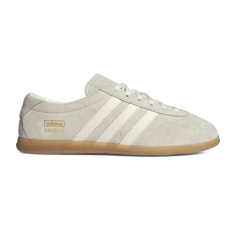adidas Gazelle Light Beige Sneakers with Gum Sole