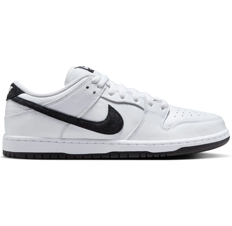 Nike SB Dunk Low Pro White and Black Sneakers