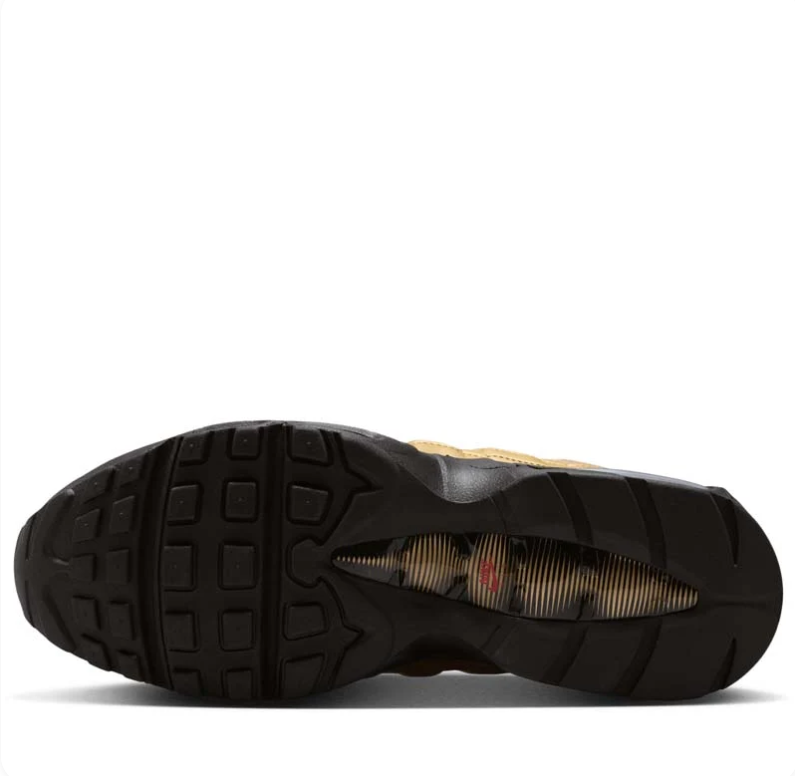 Nike Air Max 95 Metallic Gold and Black Sneakers