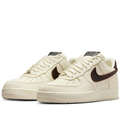 Nike Cream Low-Top Sneakers with Glossy Dark Brown Swoosh