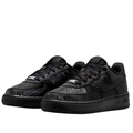 Nike Black Snakeskin-Pattern Low-Top Sneakers with 8 and 24 Heel Details