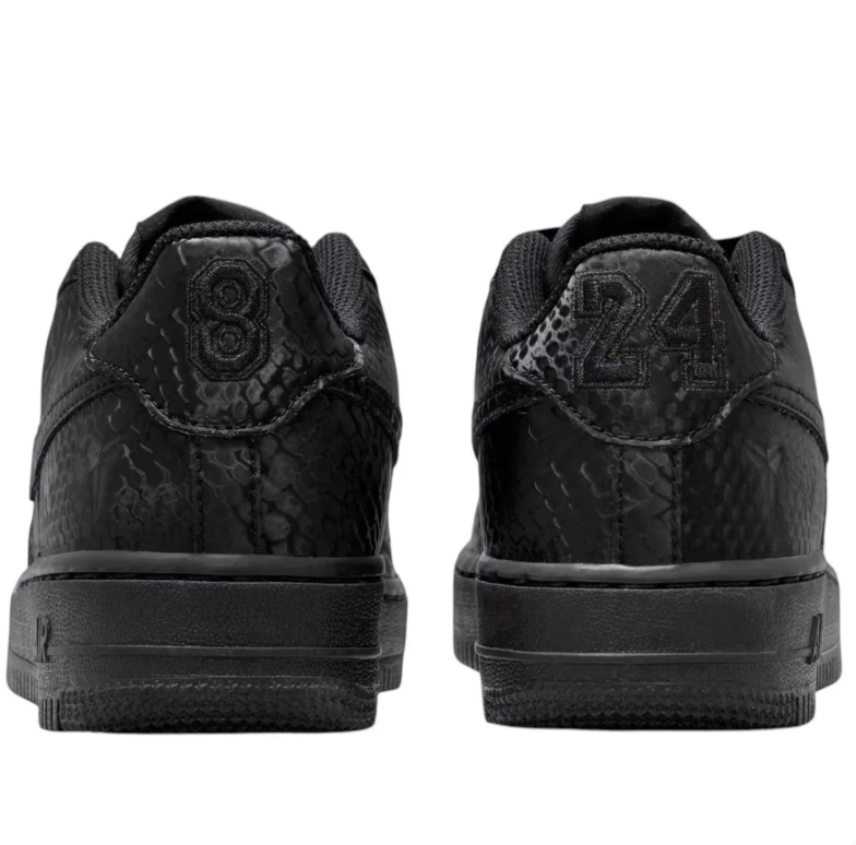 Nike Black Snakeskin-Pattern Low-Top Sneakers with 8 and 24 Heel Details